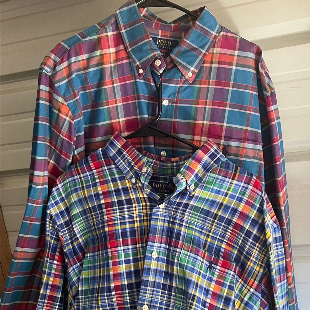 2 Polo by Ralph Lauren Men's Multicolor Plaid Shirt